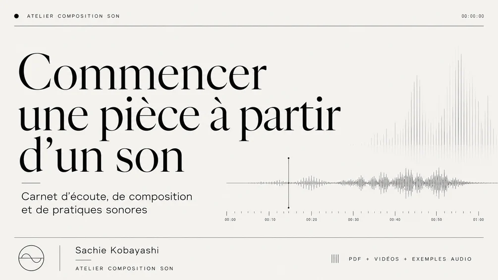Couverture du kit Commencer une pièce à partir d’un son